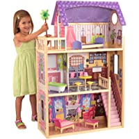 KidKraft 65092 Kayla - Casa de Muñecas de Madera con Muebles y Accesorios Incluidos- 3 Pisos- para Muñecas de 30 cm…